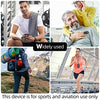 LPOW Bluetooth Pulse Oximeter Fingertip, OLED Display, Blood Oxygen Saturation Monitor (SpO2) and Pulse Rate, Perfusion Index with Alarm, APP for Smart Tracking, Batteries and Lanyard Included